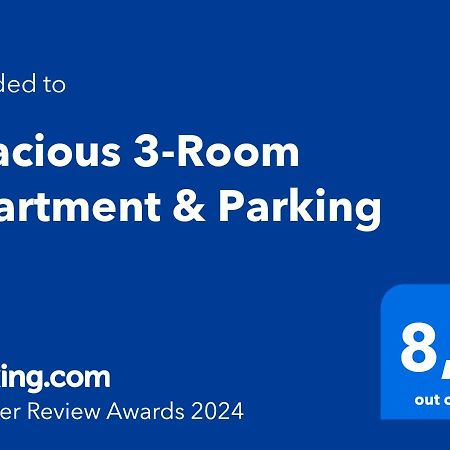Spacious 3-Room Apartment & Parking Riga Kültér fotó
