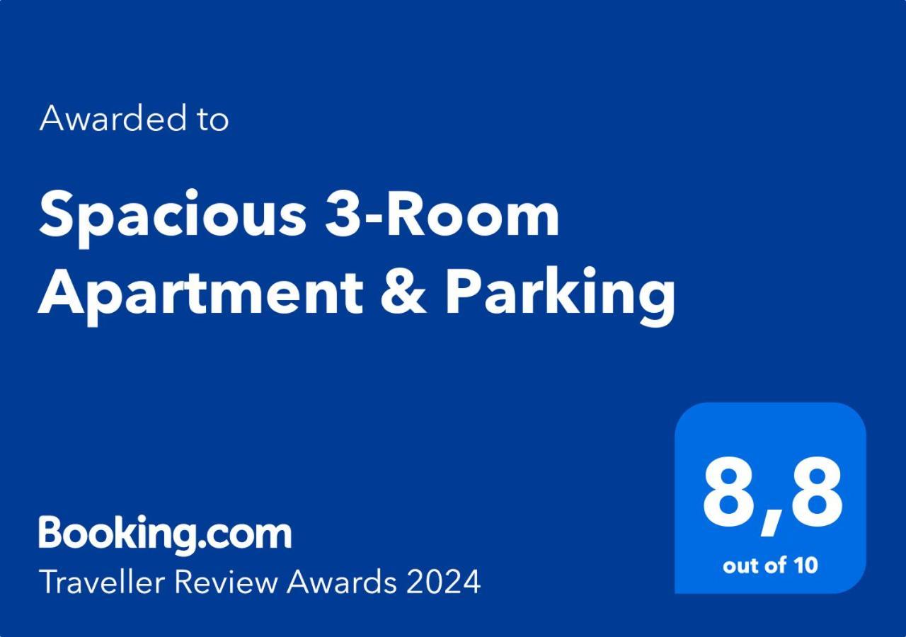 Spacious 3-Room Apartment & Parking Riga Kültér fotó